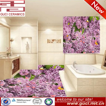 3d floor tile designs and digital design flower ceramic floor tile